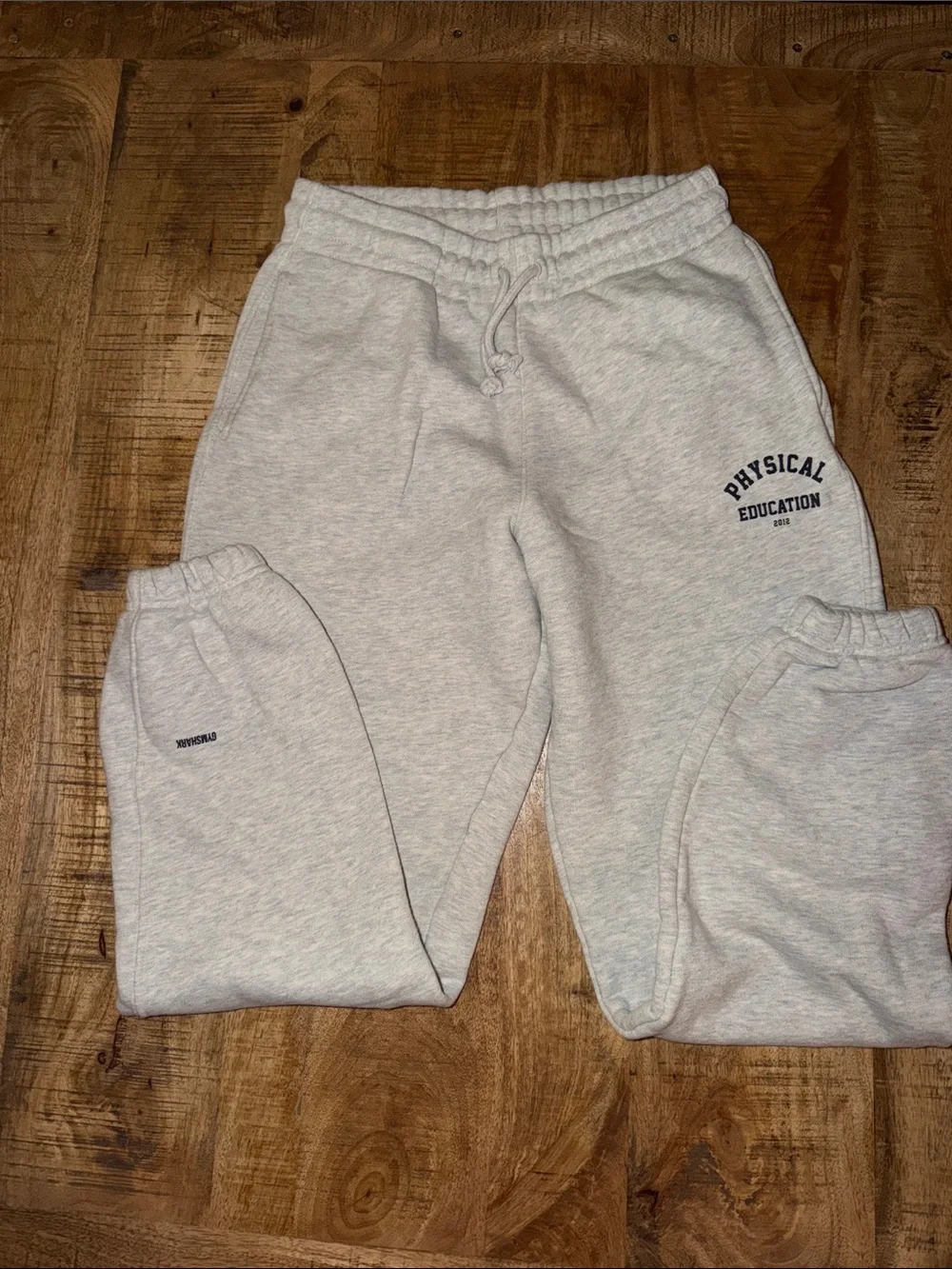 Gymshark Light Gray 'Physical Education' Sweatpants